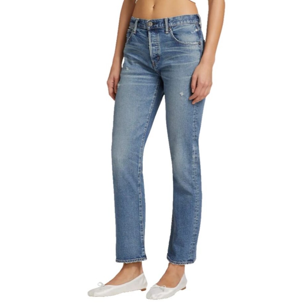 Moussy Vintage Women’s Bradenton Straight Mid Rise Jeans size 30 NWT Japan